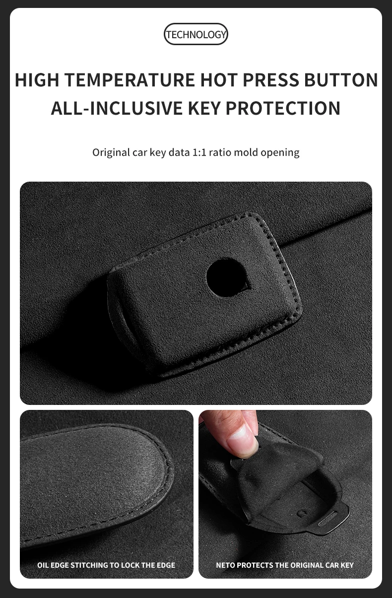 Leder Auto Schlüssel Fall Abdeckung Für Volvo S60 S90 XC40 XC60 XC90 V60 V90 T6 T8 Auto Schlüsselbund Schutz Shell Dekorative Zubehör – Detail 5