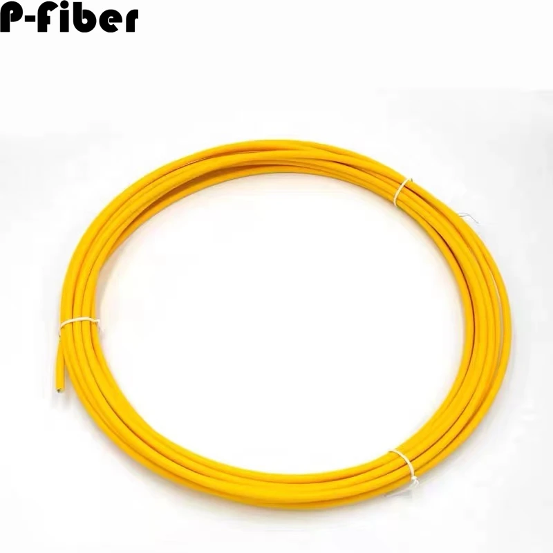 Câble de fibre optique SM G65OJ G657A, 100m, 48 cœurs, intérieur, monomode, flexible, jaune, 48 cœurs, 48C