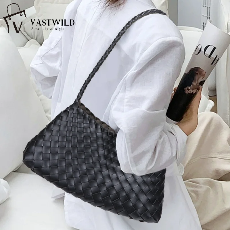 

Luxury Handwoven Leather Tote Bag Single oulder Basket Sle Casual Dumpling ape Young Women's Faion Spring 2025