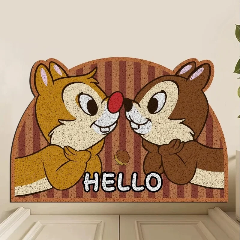 Disney Chip Dale animation peripheral cartoon cute print home entrance entrance mud and sand removal bathroom non-slip floor mat