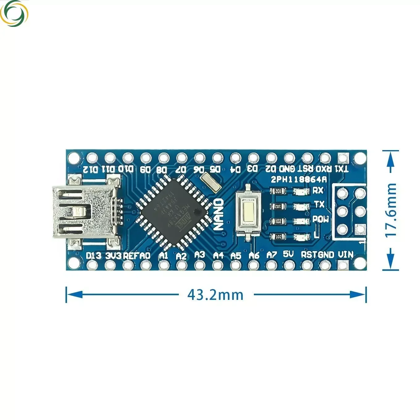 MINI USB For Nano V3.0 ATmega328P CH340G FT232RL 5V 16M Micro-controller board PCB Development Board for arduino