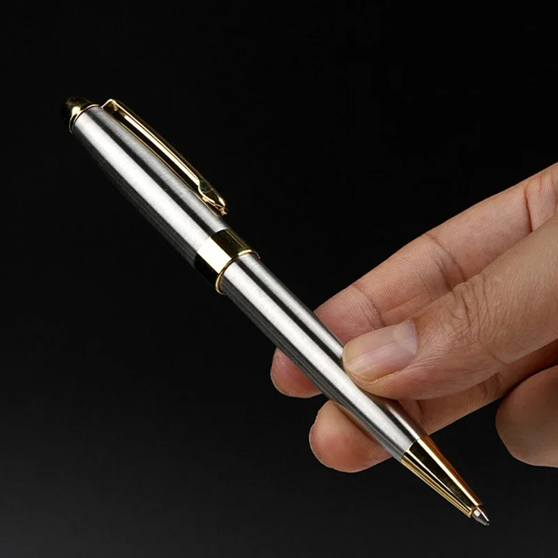 1 High-end Metal Ballpoint Pen Business Signature Writing Gel Pen Ballpoint Pen Student Practice Pen Writing Stationery