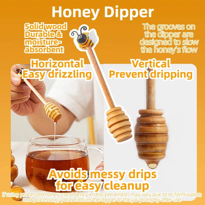 Joie 150ml Ceramic Honey Jar with Lid & Dipper