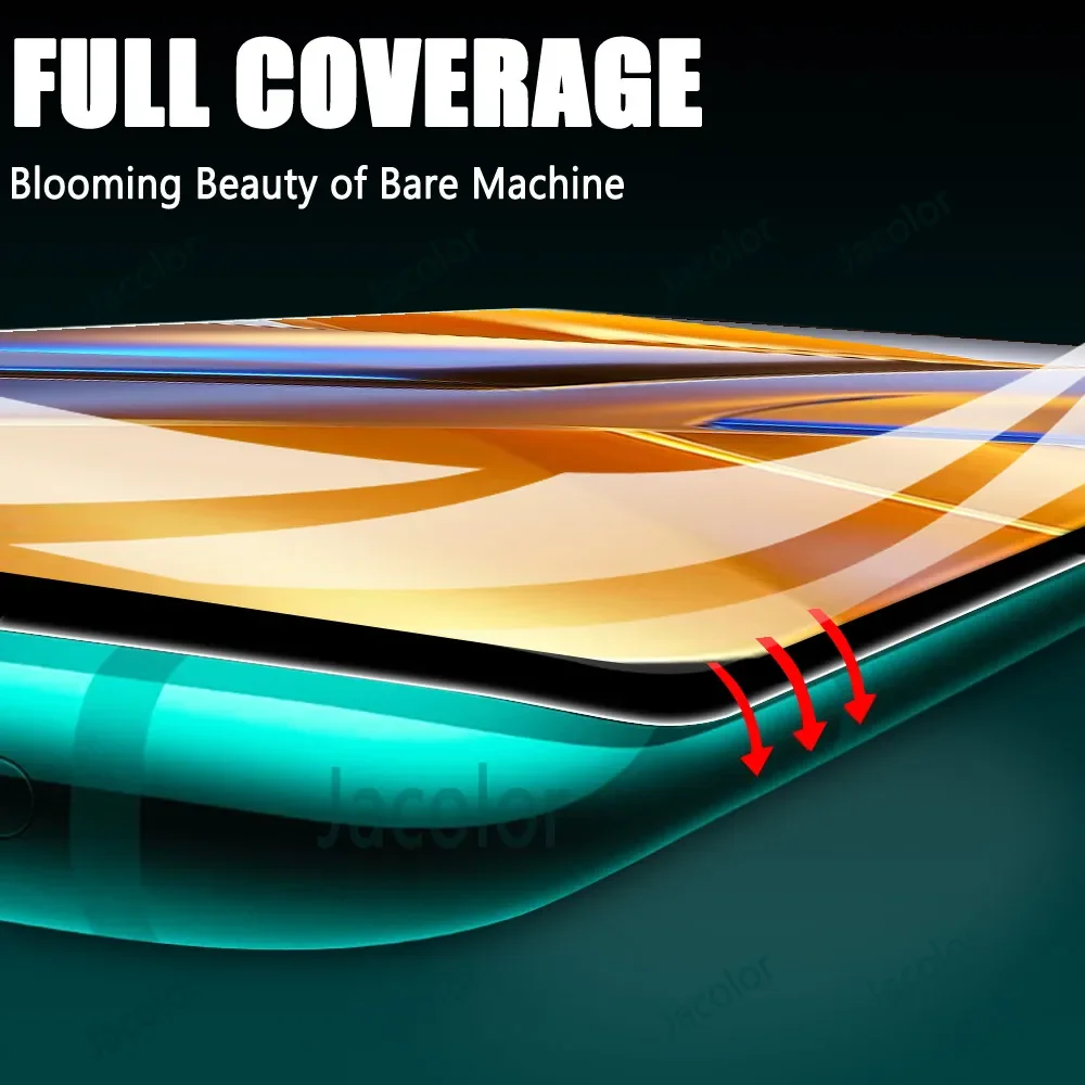 4PCS Protezione Gel Dello Schermo Per Xiaomi Poco M5s M4 M3 Pro 5G X4 GT X3 NFC/4G Pellicola Idrogel di Sicurezza Samsun Morbido Non di Vetro M 5S X 3