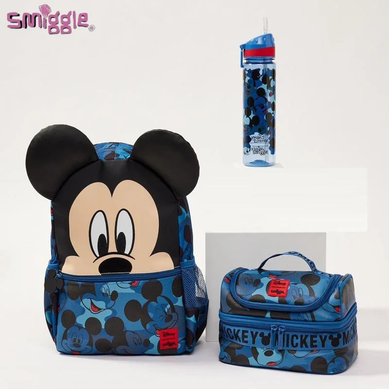 Australian Smiggle Primary School Students Reduce Burden Medium sized Backpack Kindergarten Backpack Meal Bag Water Bottle Set