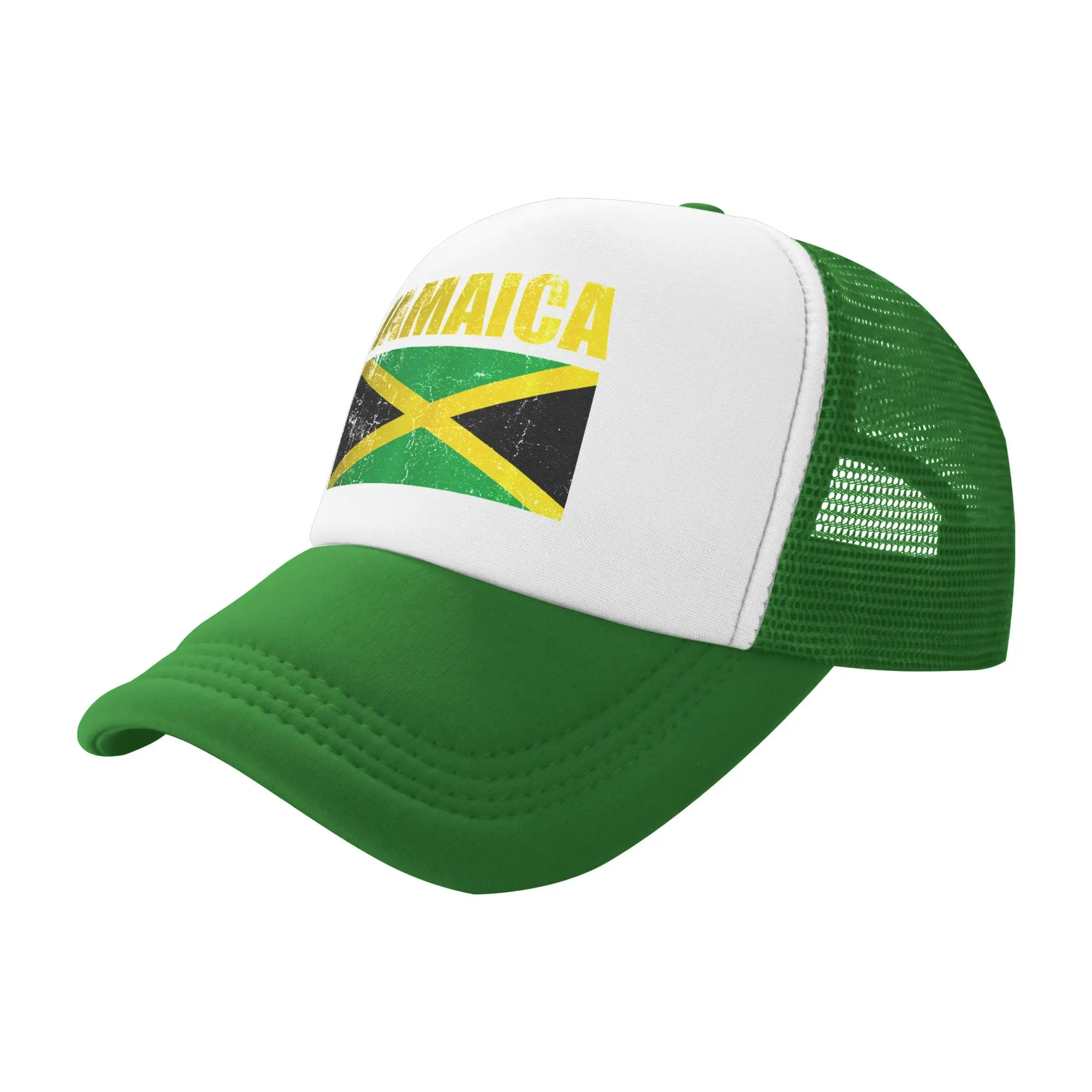 Flag Jamaica T Shirt Cool Jamaican Flags Casual Baseball Cap  Tennis Skate Sun Hats Summer Dropshipping Couple Baseball Caps