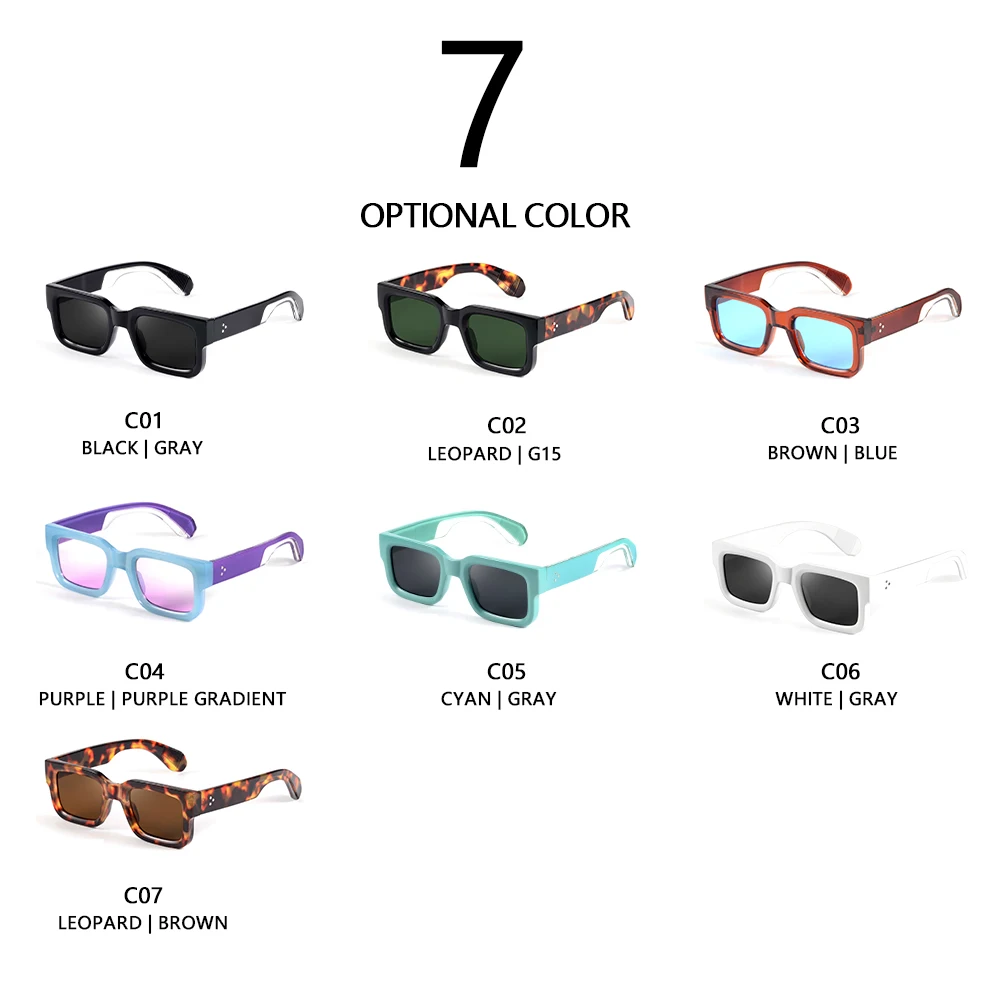CRIXALIS Retro Square Sunglasses for Men Women Vintage Luxury Rivet Designer Sun Glasses Female Fashion Brand Shades UV400