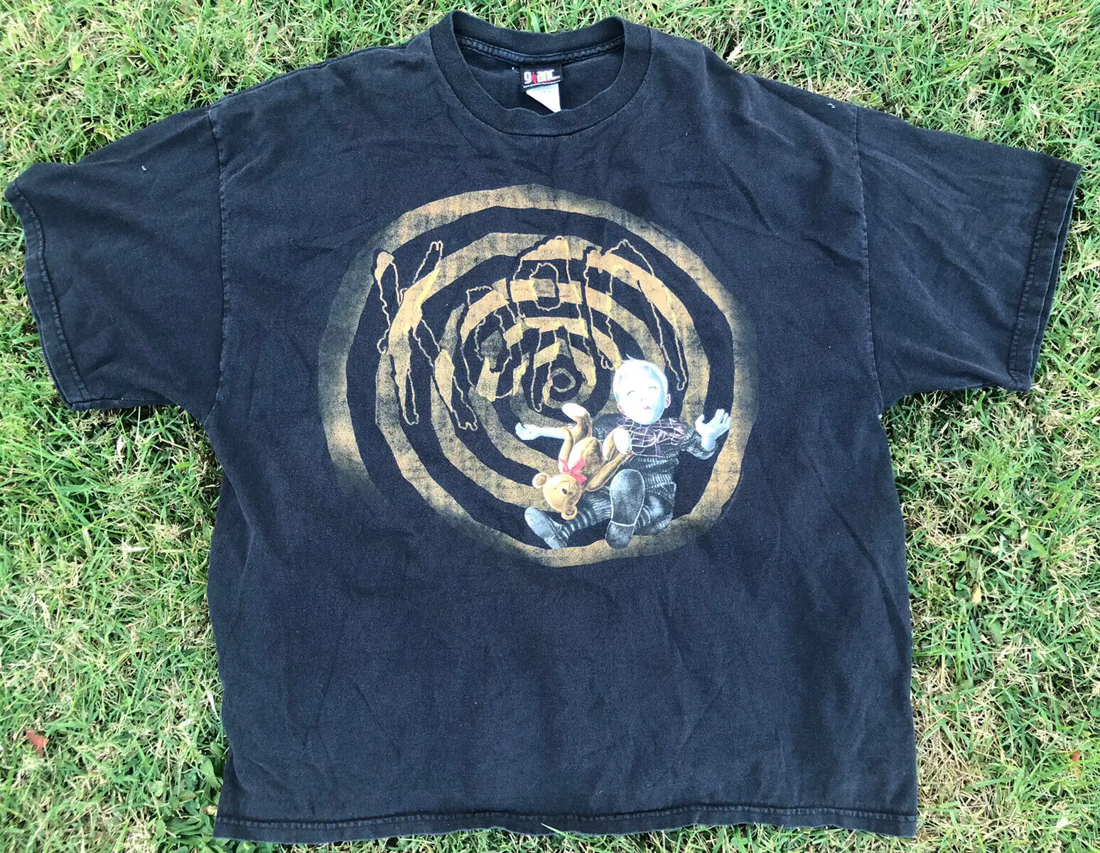 Футболка Korn Мужская винтажная, XXL, с другой стороны, 2005, металлическая, черная, Y2k