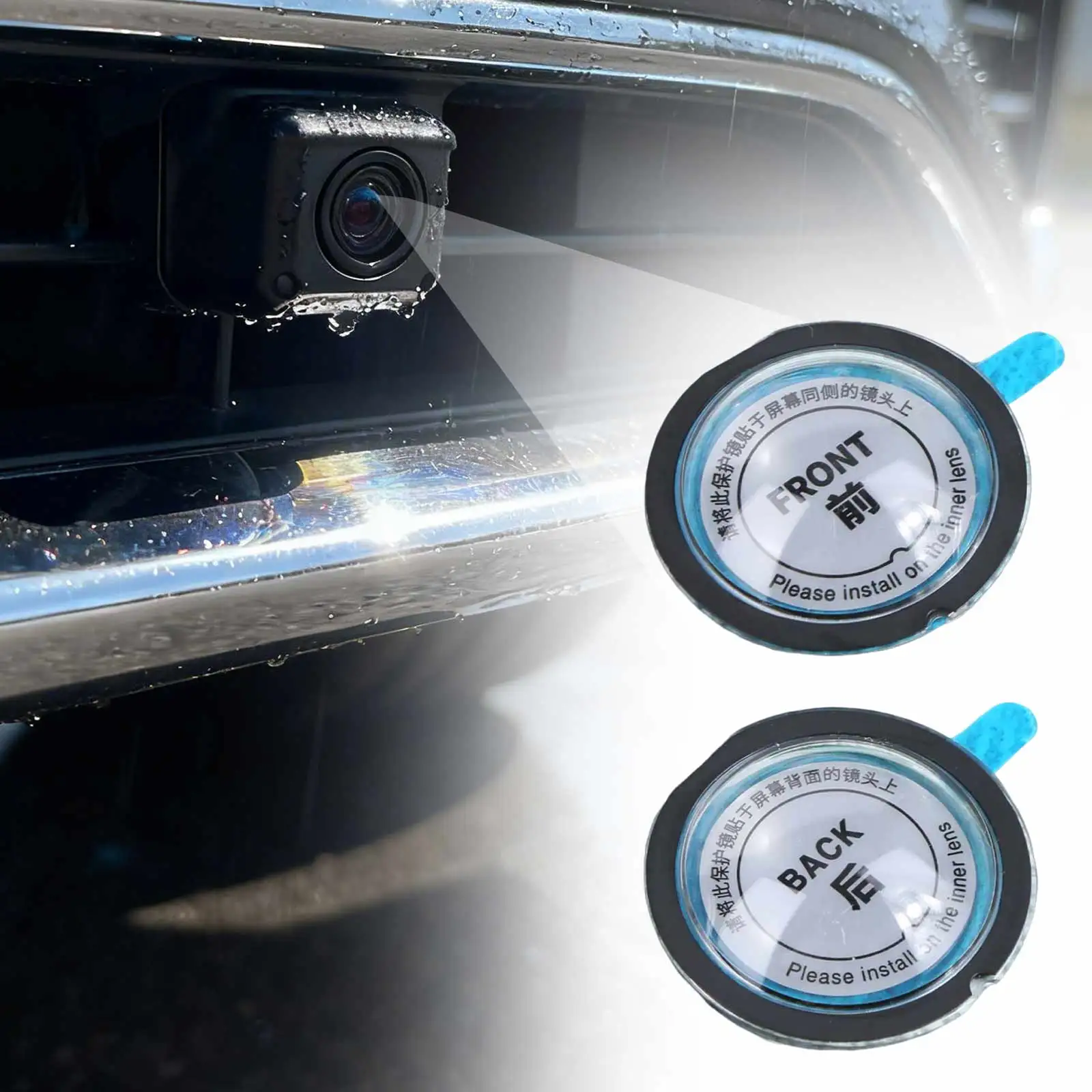 2 Stück Kratzfester Objektivschutz PC-Schutzabdeckung Kameraobjektivschutz pour Tesla Model Y Juniper/Model YL 25-26