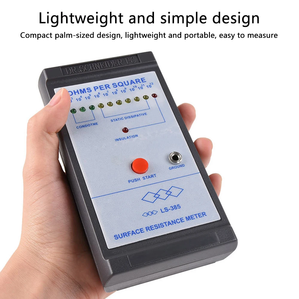 LS-385 Surface Resistance Tester Impedance Meter Anti-static Electrostatic Impedance Tester