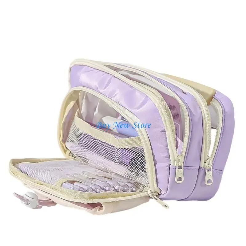 

20CE Big Pencil Case Large Capacity Pen Pouches Portable Pen Organizers Storage Bag Travel Makeup Pouches for Student Teen