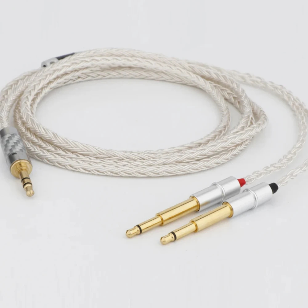 Preffair สายหูฟังโทรศัพท์16Core OCC ชุบเงิน2.5mm/ 4.4mm/ 3.5MM/XLR/ 6.5mm สำหรับ meze 99 CLASSIC NEO Headphone