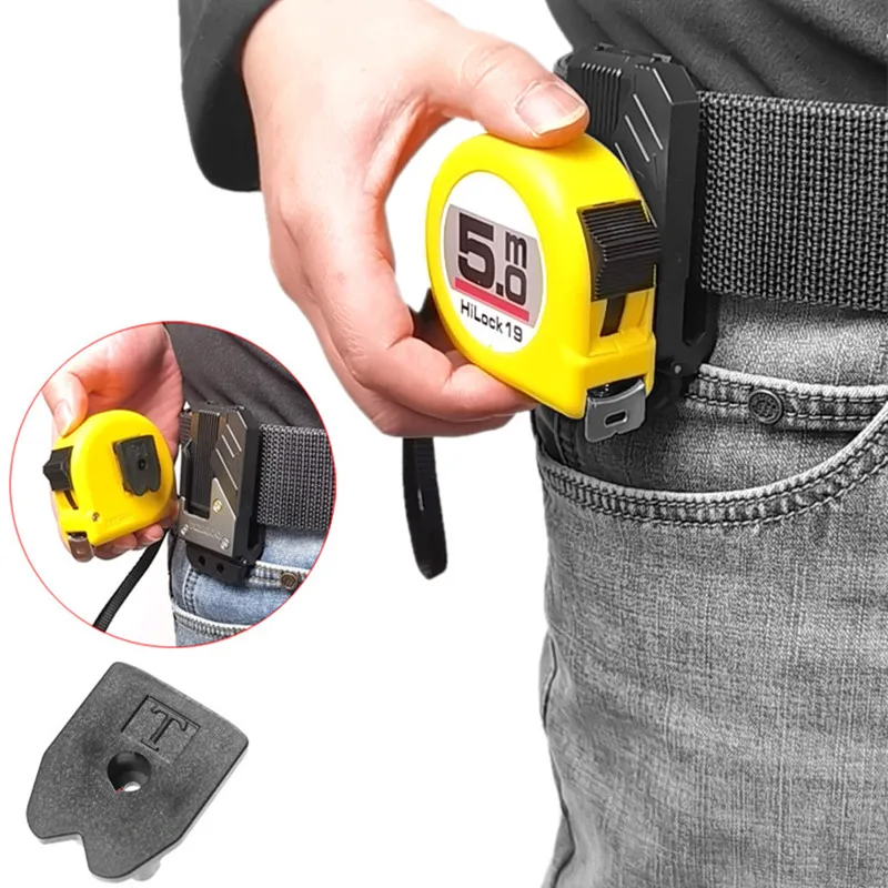 1Pc Quick Release Buckle Hammer Wrench Power Tool Waist Belt Organiser Hooks Universal Tape Measure Hanger Belt Holder Clip