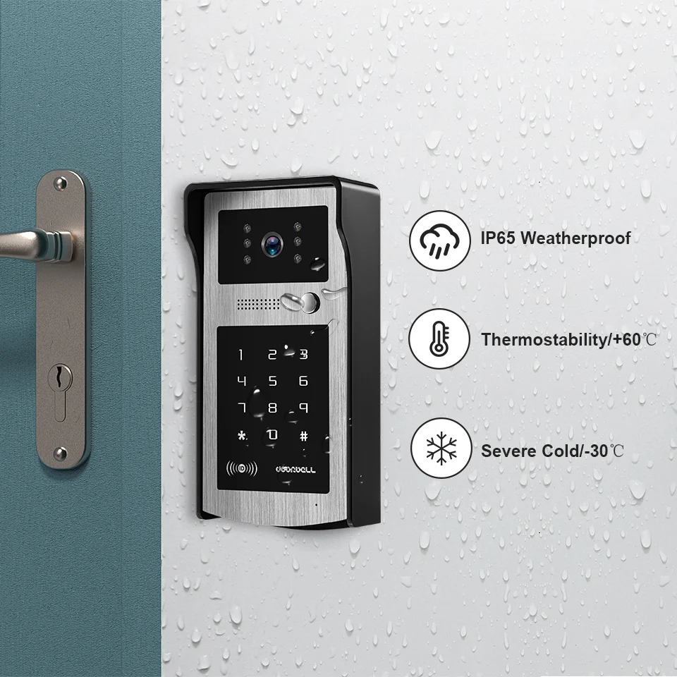 Videocitofono wireless WIFI Smart HD 1080P con impostazione multisblocco che protegge la tua casa