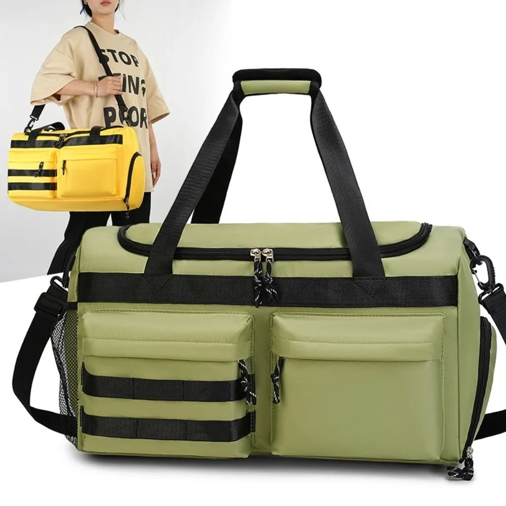 

Multi-Functional Travel Bag Multi-pocket Large Capacity Crossbody Bag Waterproof Dry Wet Separation Fitness Bag Unisex