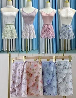 Delantal pequeño de Ballet para mujer, tutú para niñas, falda de leotardo de práctica de impresión elegante, vestido de baile de Ballet de alta calidad para adultos