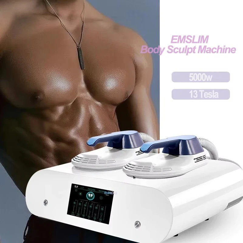 2 Handles Mini emslim 5000w emslim Neo Rf Muscle Sculpting Machine Portable emslim Building Muscle Machine