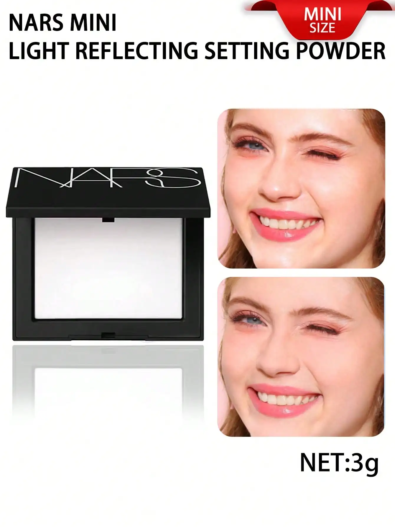 Nars LIGHT REFLECTING SETTING PRESSADO EN POLVO # CRISTAL 3g