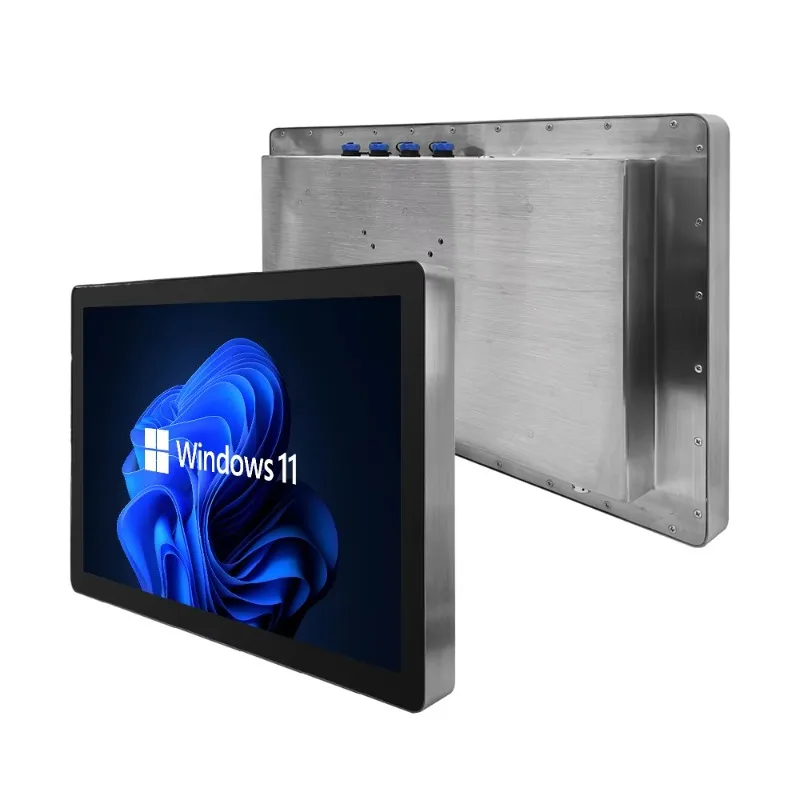 21.5-Inch stainless steel outdoor high-brightness waterproof IP67 industrial touch screen computer