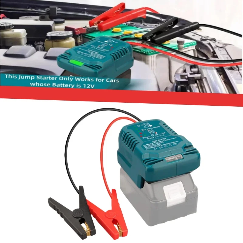 

Battery Jumper Cable Adapter for Makita 18V Auto Car Jump Starter Booster Cable Heavy Duty Emergency Start Tool ﻿