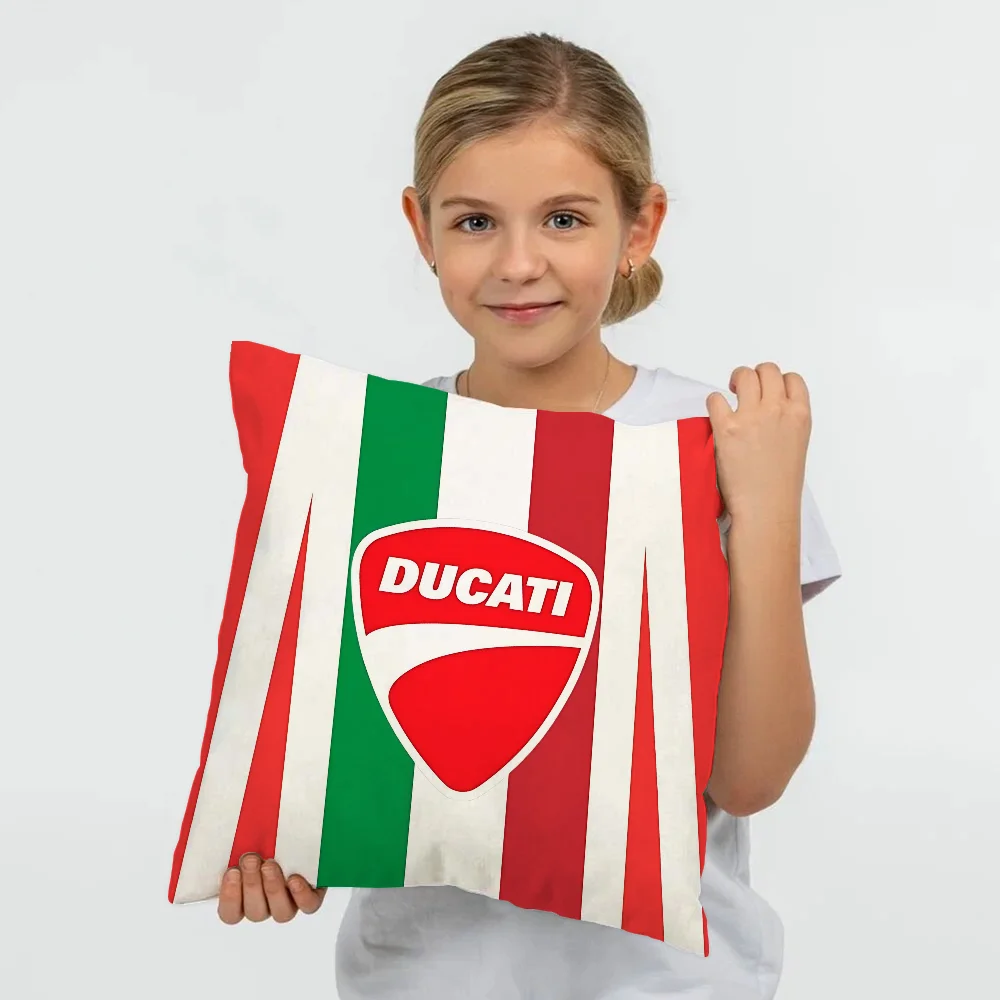 Fodera per cuscino Federa quadrata S-ducatis-PP Stampa Comodino Divano Camera Home Office Decorazione Federa protettiva