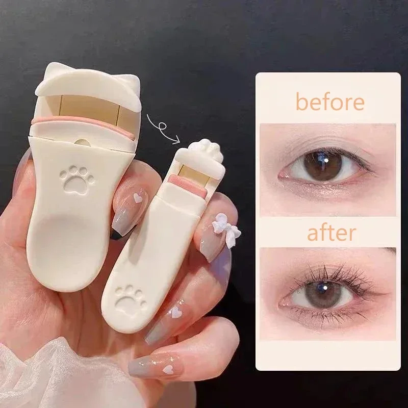 Cat Claw Eyelashes Curler Cute Designs Accessories Tool Fit All Eyelash Shapes Long Lasting Professional for Women Makeup