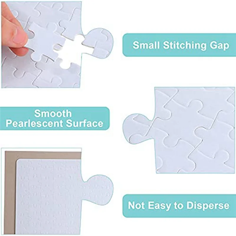 

New Sublimation Blanks Puzzles DIY Blank Puzzle for Sublimation Transfer Thermal Transfer Heat Press Printing Crafts A4
