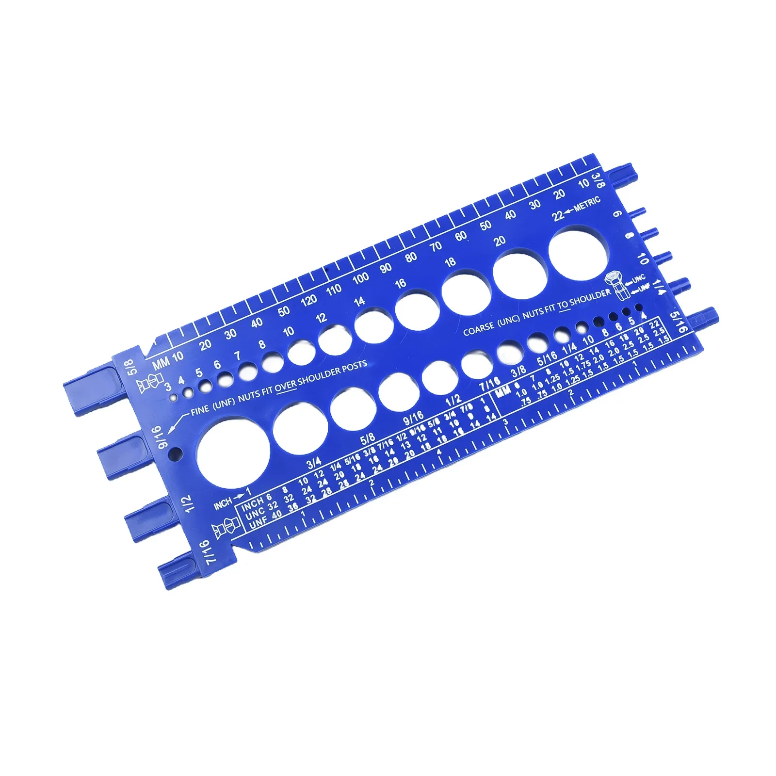 1pcs 21cm Bolt Nut Thread Inch Metric Thread Tester Bolt Gauges Metric Size Gauge Tester Measuring Tool For Measuring Bolts