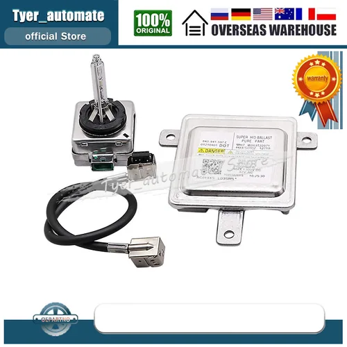 Imagen 2 del producto Balastro de faro de xenón, bombilla y cable D3S para Audi A1 Q5 Q7 Q3 Volkswagen CC Jetta Golf Tiguan Passat Polo 8K 0941597 E