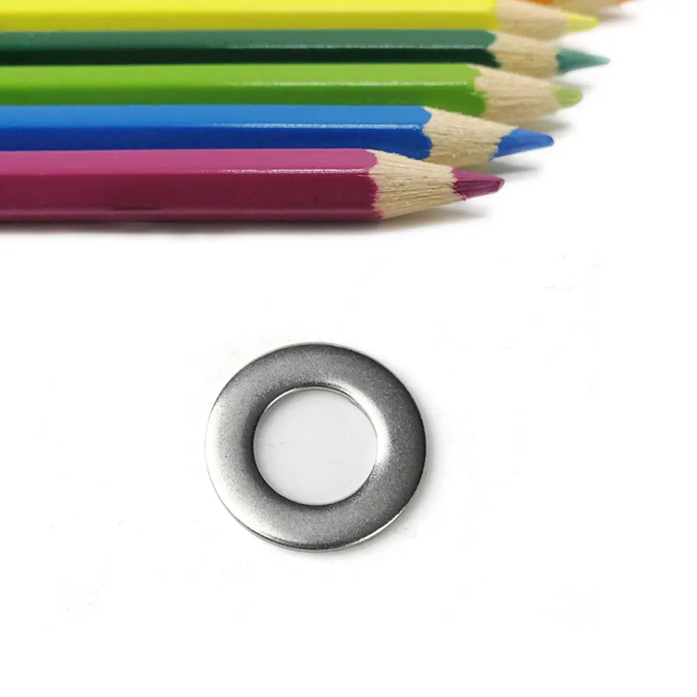 

50 Pcs Stainless Steel Gasket Screw Accessoreis Metal Spacer for Jewelry Silver