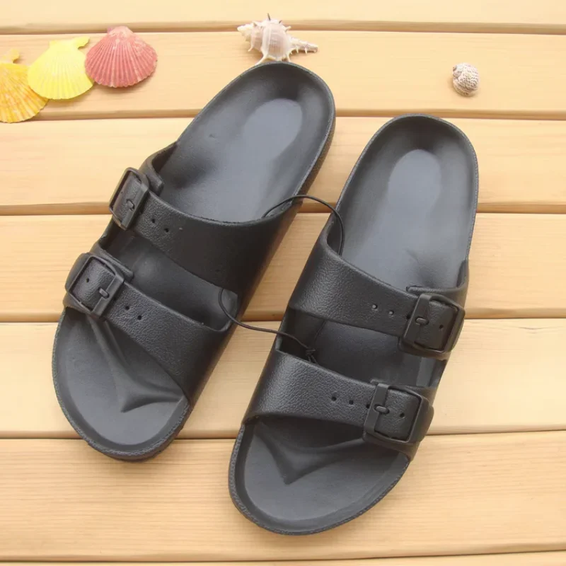 Super Light EVA Summer Male and Female Couple Slippers Outdoor Fashion Buckle Non-slip Wear-resistant Casual 46 large size 45