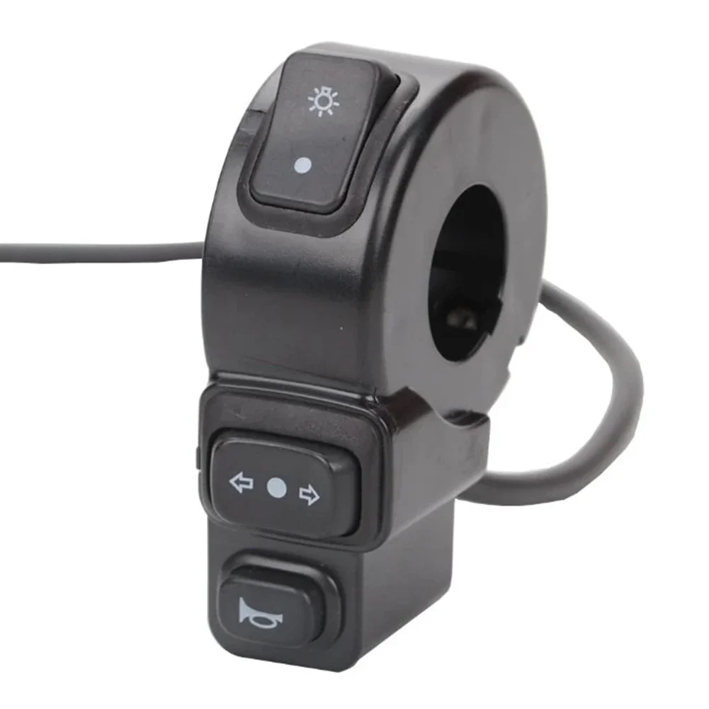 3 In1 オートバイスクーターハンドルバーホーンウインカーヘッドライトコントローラスイッチオートバイ修正部品ハンドルバースイッチ