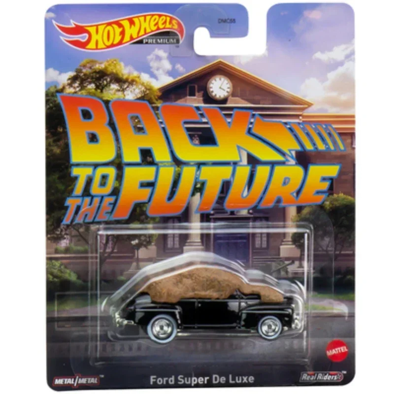 Original Hot Wheels Car Premium Entertainment Culture 1/64 Voiture Diecast Back To Future 007 Toyota Super Mario Toys for Boys