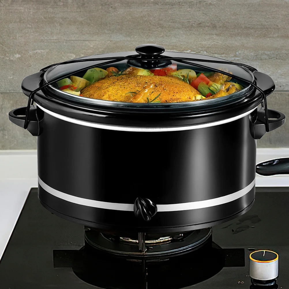 

4Pcs Slow Cooker Lid Lock Straps Elastic Bands Secure Fastening for Cookware Pot Lid Securing Strap Thickened Bands Convenient