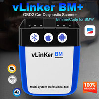 2025 NEW Vgate vLinker BM+ car OBD scanner for BMW car flash hidden bimmercode dedicated,Also compatible with electric vehicle