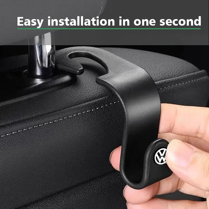 1/2pcs Car Seat Headrest Hook Mobile Phone Holder Accessories For Volkswagen Scirocco POLO Tiguan Passat B5 B6 B7 Golf EOS Jetta