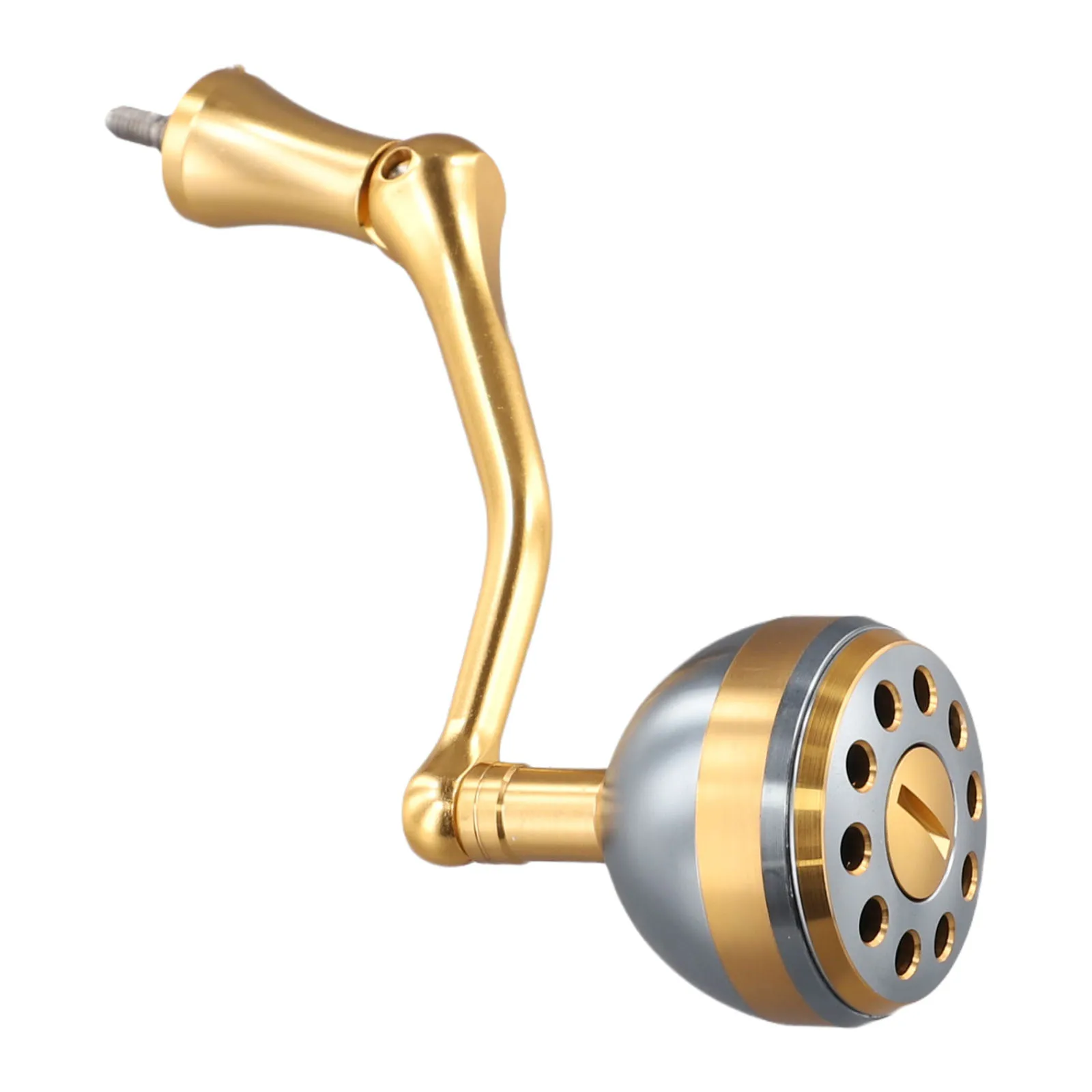 Reel Repair Reel Crank More Torque Increased Sensitivity Reel Crank Round Knob Aluminum Alloy Increased Sensitivity