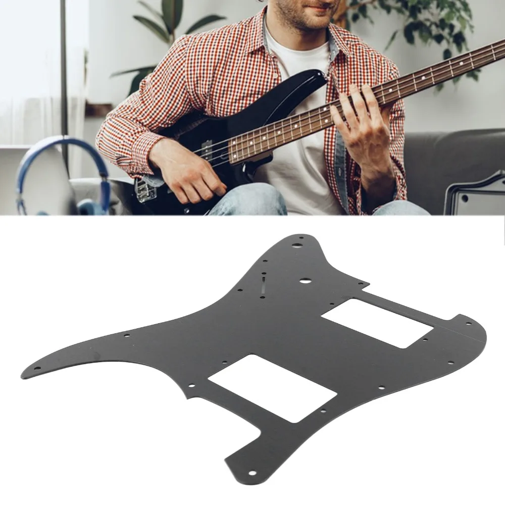 PVC Material Electric Guitar Pickguard Black Color 11 Hole Scratch Plate Electric Guitar Accessories Electric Guitar
