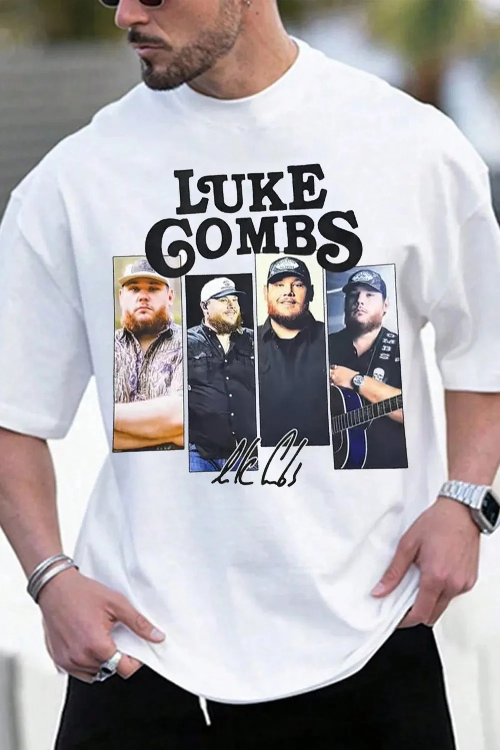 Casual 2026 Luke Combs Graphic TShirt Mens Womens Cotton Tee Summer Casual Short Sleeve Round Neck Clothing Loose Unisex Tops