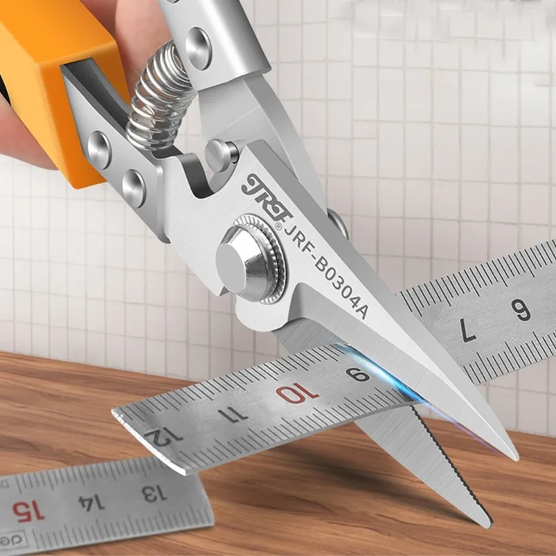 

1 профессиональный промышленный нож-ножницы: ножницы JRF из нержавеющей стали, ножницы для резки металлических листов и труб из ПВХ.