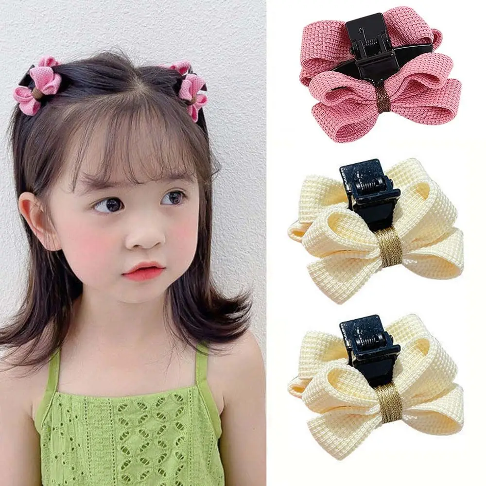 Style Girl's Headdress All-match Temperament Bowknot Hair Holder Grosgrain Bow Hairpin Chlidren's Hair Clip Bow Hair Claw