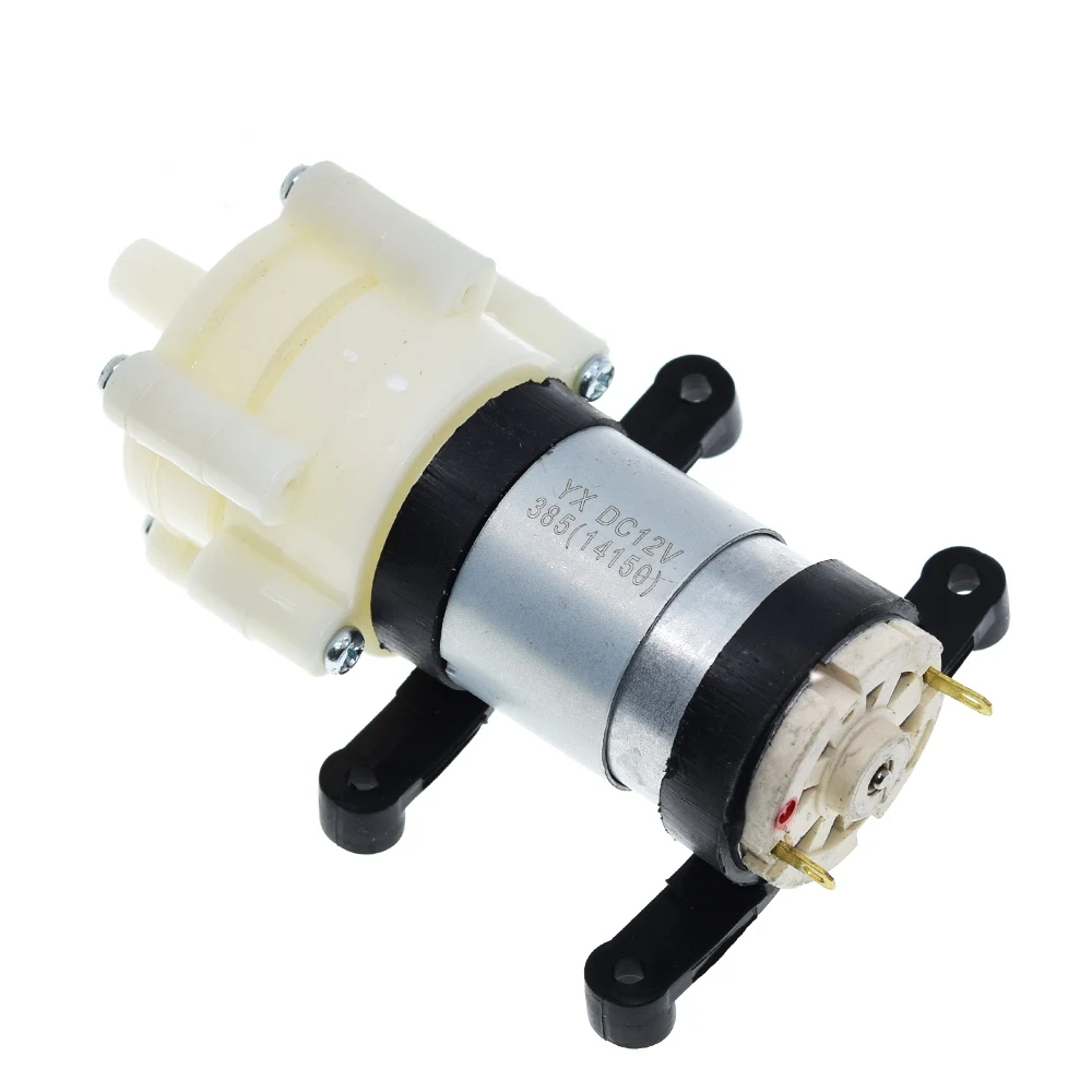 TZT DC6-12V R385 Aquarium Fish Tank Round Water Air DC Diaphragm Pump Aquarium Air Pumps Accessories