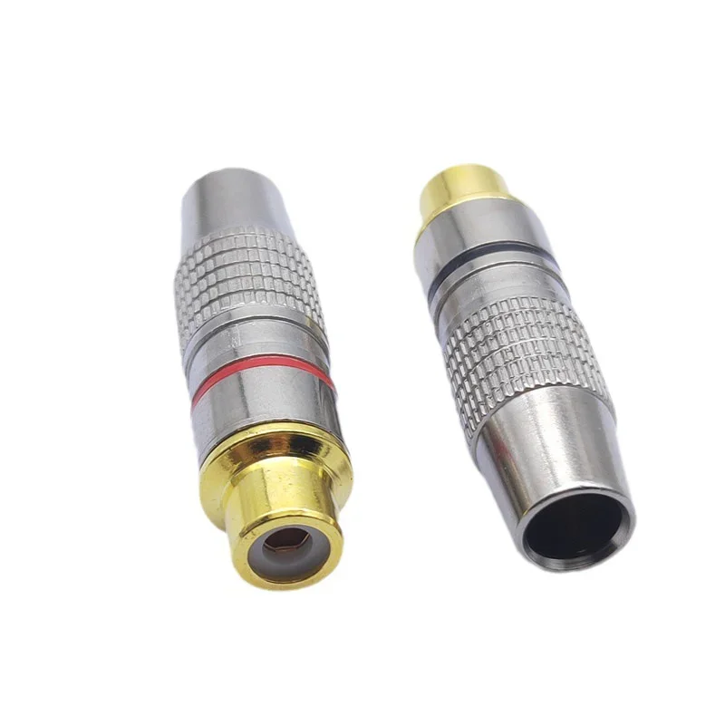 Female Jack Plug Solder Adapter RCA Convertor Signal Audio Speaker Coaxial Cable Connector