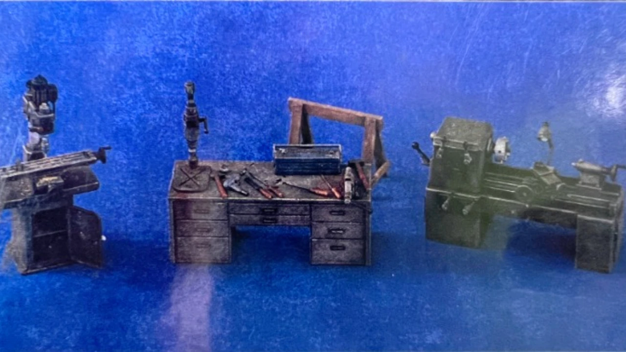Kit d'assemblage de modèles en résine moulée sous pression 1:35, haute qualité, Kit de Table d'outils d'entretien de scène de la seconde guerre mondiale, non peint