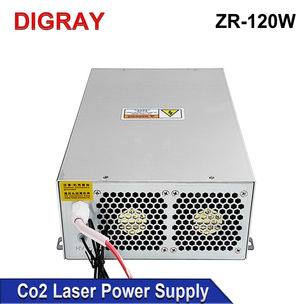 

DIGRAY ZRSUNS-120W Laser Power Supply for 100W 120W Co2 Glass Laser Tube Engraving and Cutting Machine 2 Years Warranty.