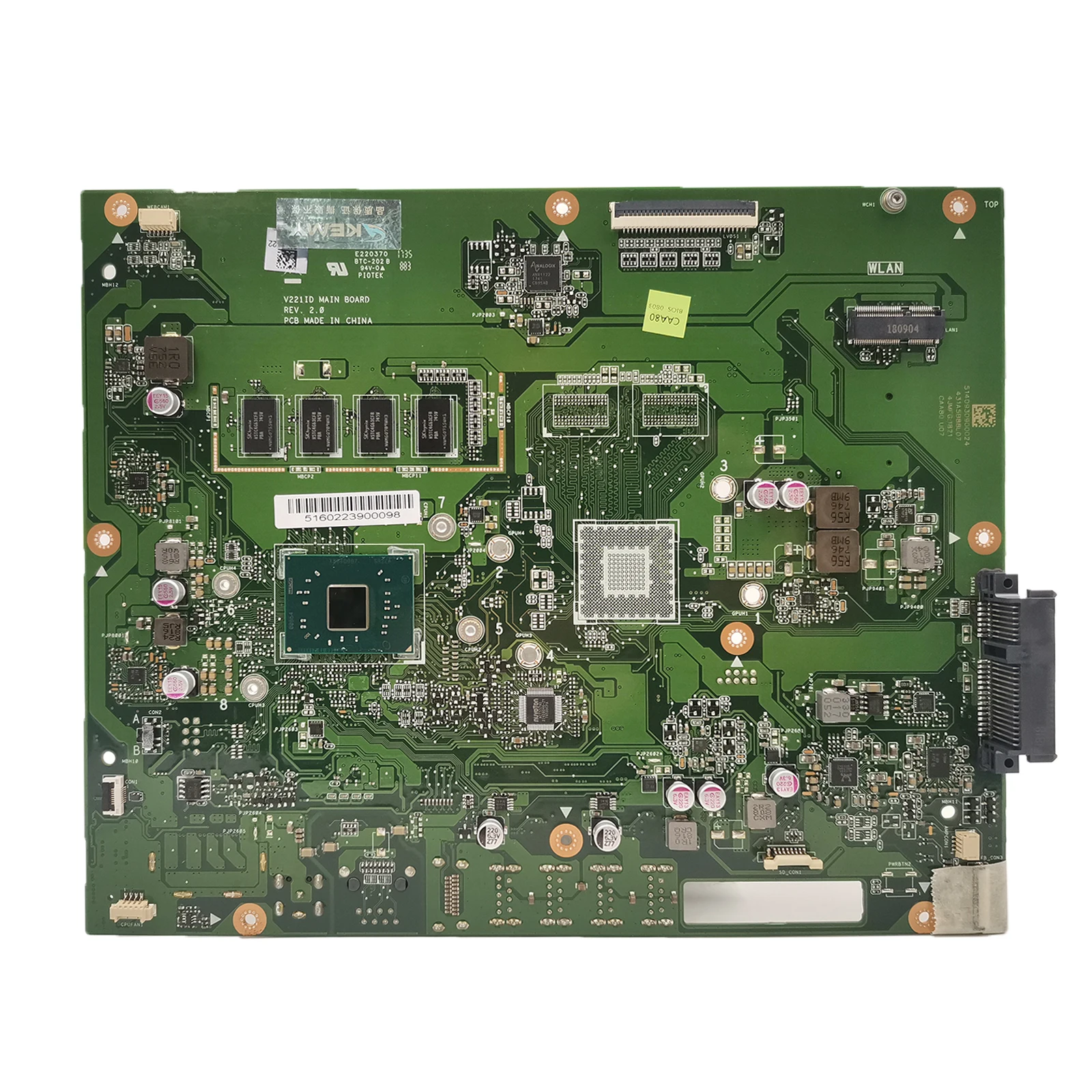 ASUS Vivo AiO V221IA 올인원 마더보드 I3-7100U CPU V221I V221IC V221IQ V221ID V221IAR V221ICR V222IA V231IA X221IA