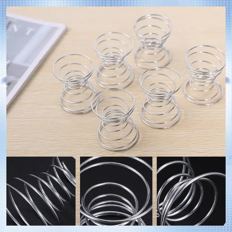 

AD-6 шт. воздушная подставка для растений, контейнер для воздушных растений, держатель Tillandsia, стеллажи для демонстрации растений из нержавеющей стали, воздушное основание для ананаса