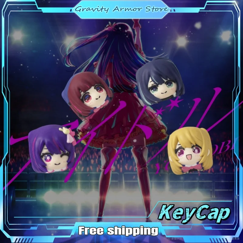 

New My Push Child Themed Anime Keycaps Cherry Profile Mechanical Keyboard Office Cartoon Games Holiday Gifts Collection Key Cap