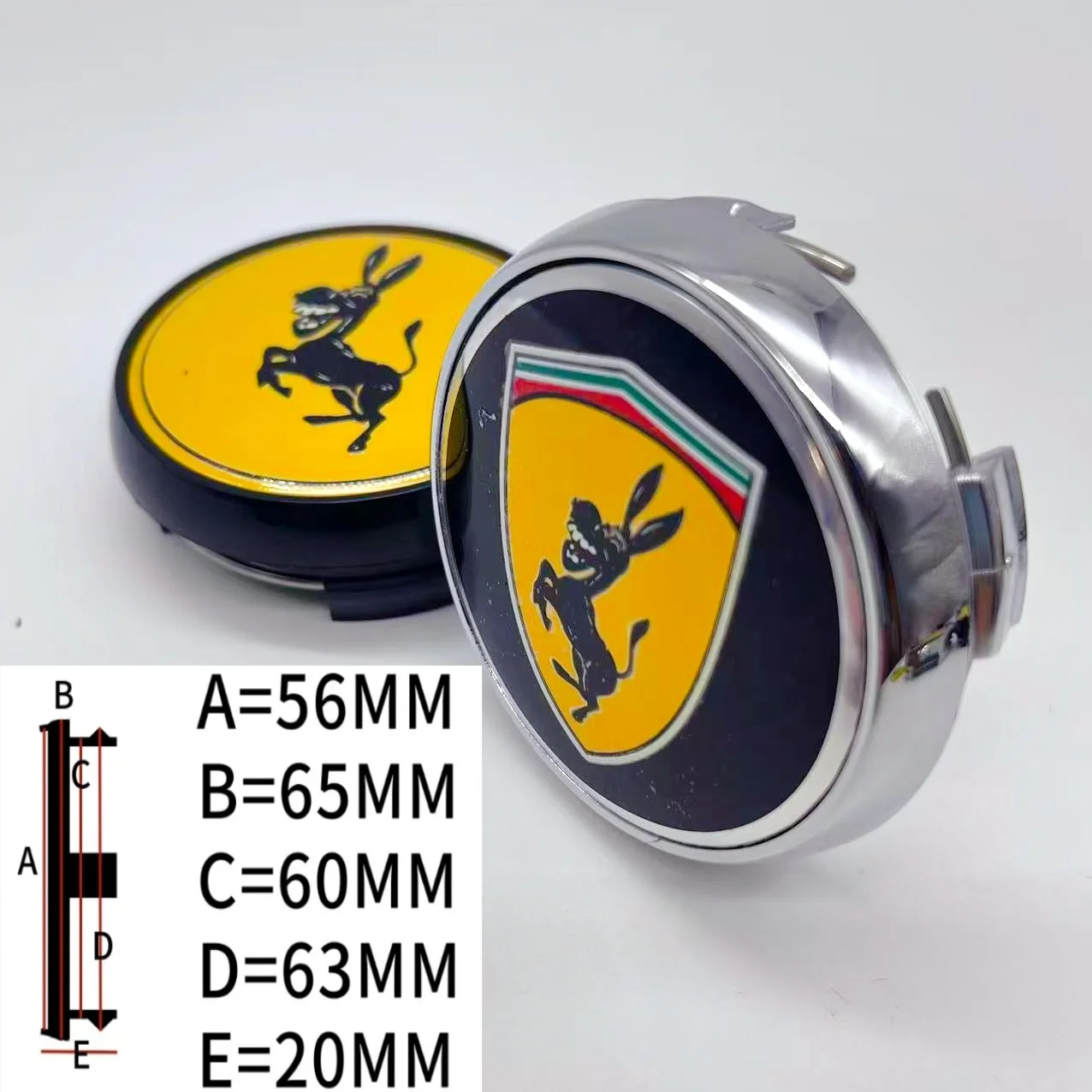 

4pcs High Quality 65mm Car Wheel Hub Cover Center Caps for 56mm Donkey Logo Racing Styling Badge Stickers Emblem Accessories
