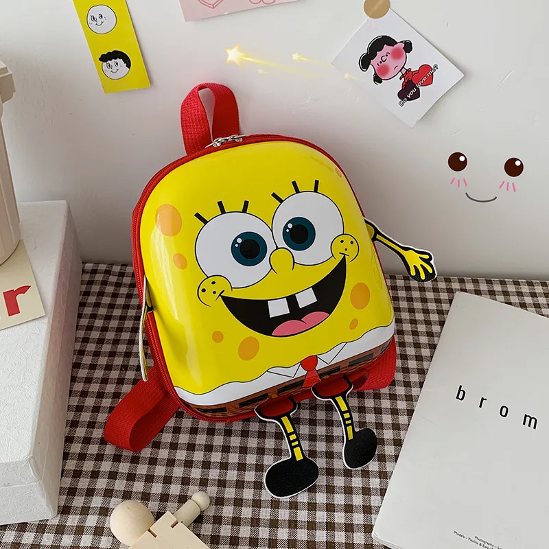 Spongebob Squarepants Kindergarten Schoolbag Anime Cartoon Pc Eggshell Bags Children Backpack Toddler Backpack Mini Bags